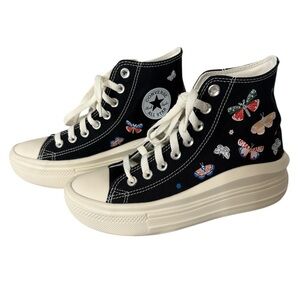 Converse Chuck Taylor All Star Move Platform High Butterfly Wings Size 6